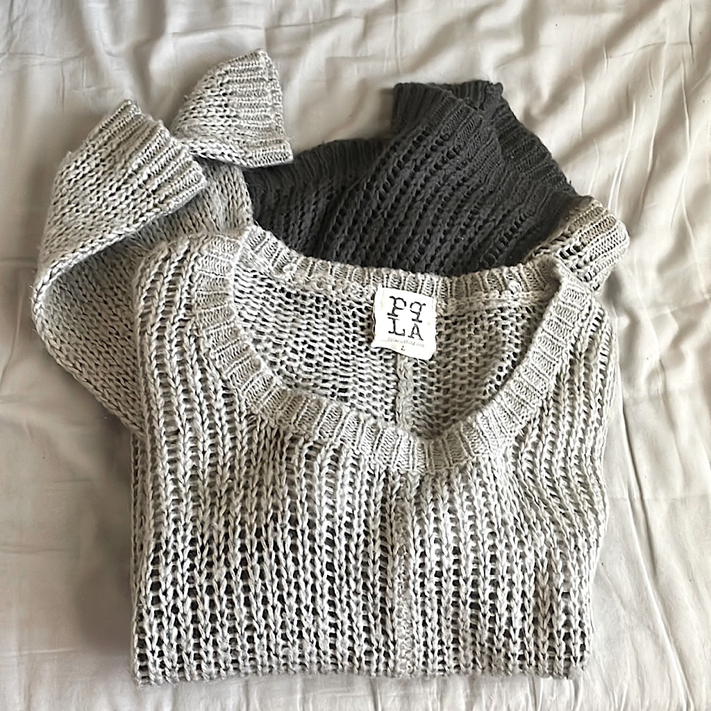Two Tone Gray Sweater